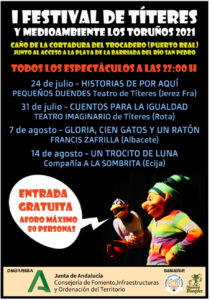I Festival de Titeres y Mediambiente Los Toruños 2021 Cartel