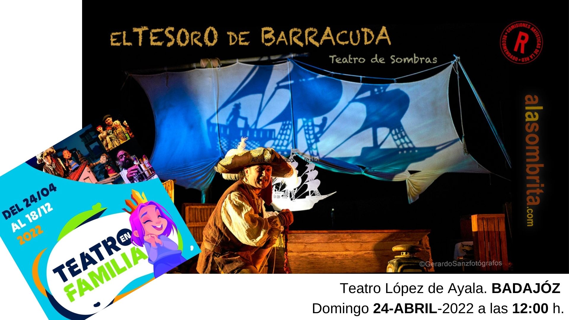 El Tesoro de Barracuda en Badajoz-Cartel