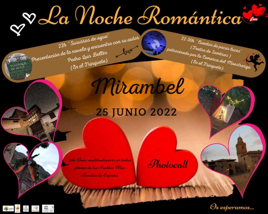 Cartel La Noche Romántica en Mirambel