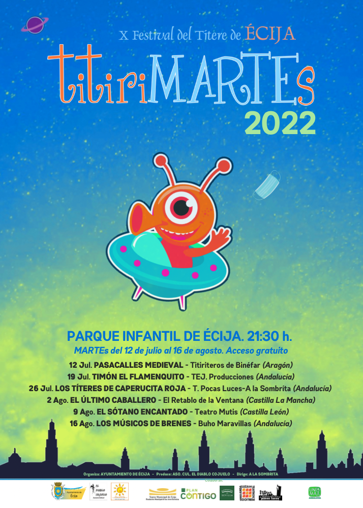 X titiriMARTEs Festival del Títere de Écija 2022 Cartel Web