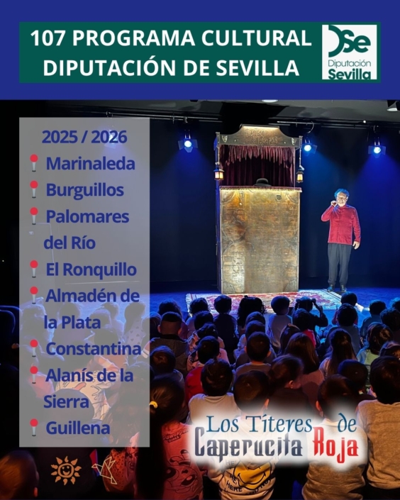Los Titeres de Caperucita Roja - Teatro de Pocas Luces - A la Sombrita -107 programa cultural diputacion de sevilla 2025 2026