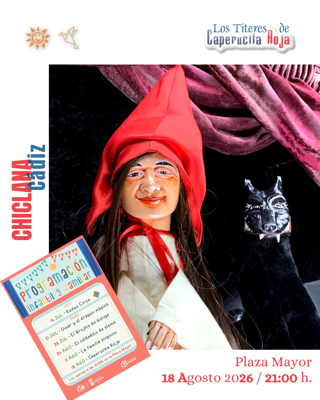 Los Titeres de Caperucita Roja - Teatro de Pocas Luces -A la Sombrita - CHICLANA