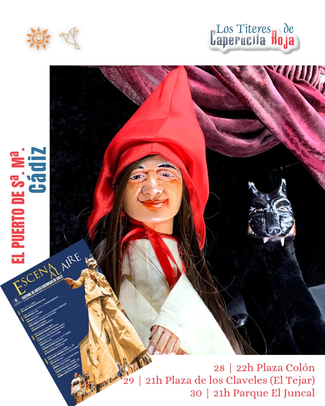 Los Titeres de Caperucita Roja - Teatro de Pocas Luces -A la Sombrita - EL PUERTO DE SANTA MARIA