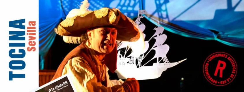 El Tesoro de Barracuda en Tocina: teatro de sombras de A la Sombrita, 23 de octubre de 2026 a las 19:00 h, Auditorio Municipal Jesús de la Rosa Luque